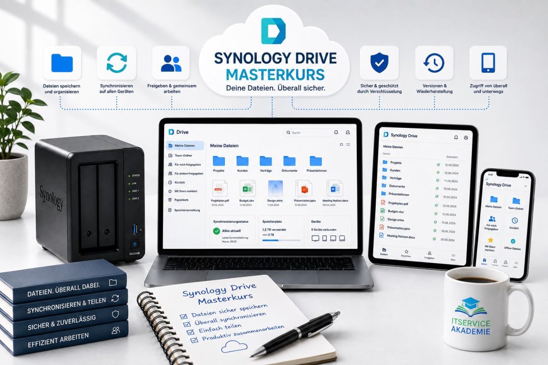 Private Datei-Cloud mit Synology Drive auf mehreren Geräten