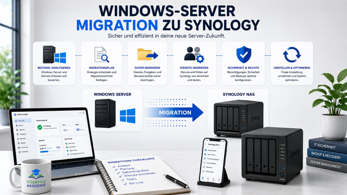 Migration einer Windows Active Directory Domäne auf eine Synology NAS