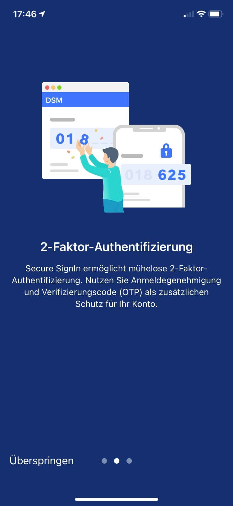 DSM 7 erweitert die 2 Faktor Authentifizierung