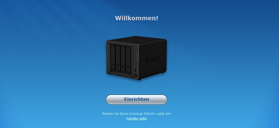 Synology Einrichtungs-Assisitent unter DSM 6.2