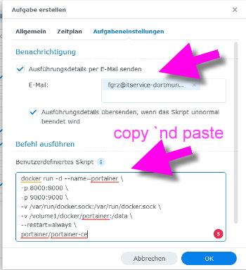 Aufgabe Portainer installieren