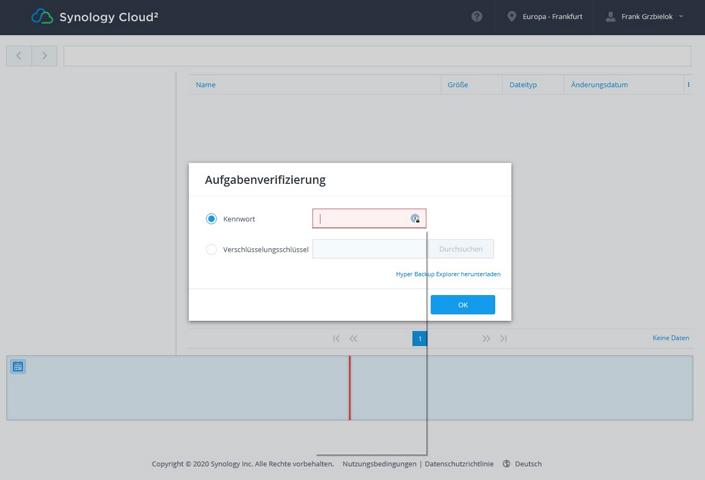 Synology C2 Cloud Verschlüsselung