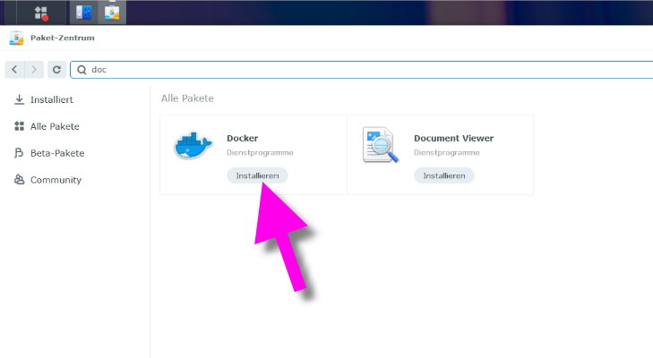 Docker installieren
