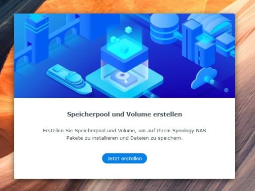 dsm7-volume-erstellen