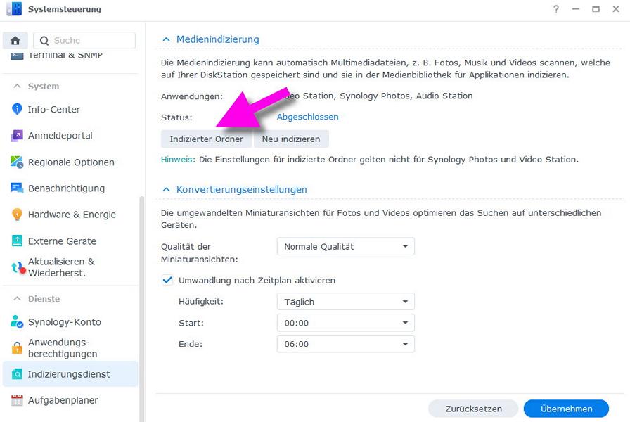 indizierungzeitplan