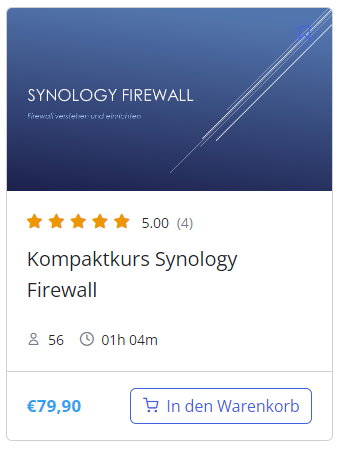 Synology Onlinekurs Firewall richtig einstellen
