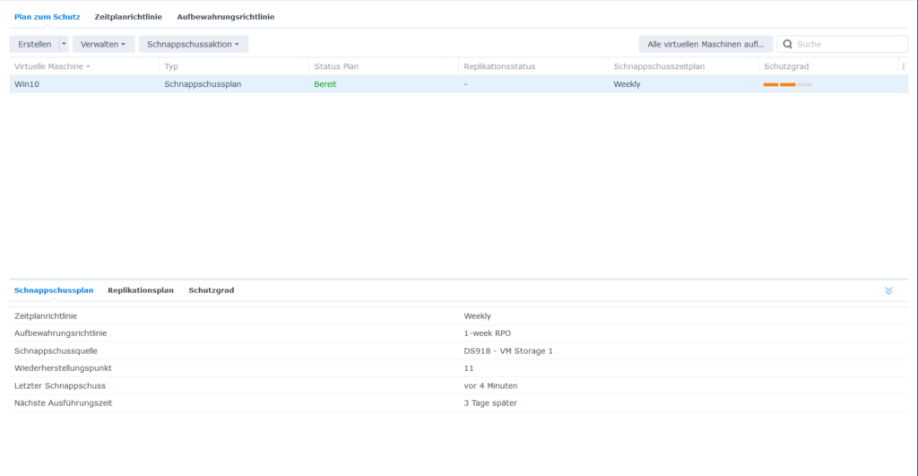 snapshot rpo wert