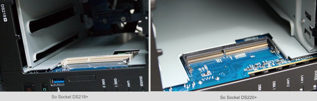 DS918+ Einbau Arbeitsspeicher