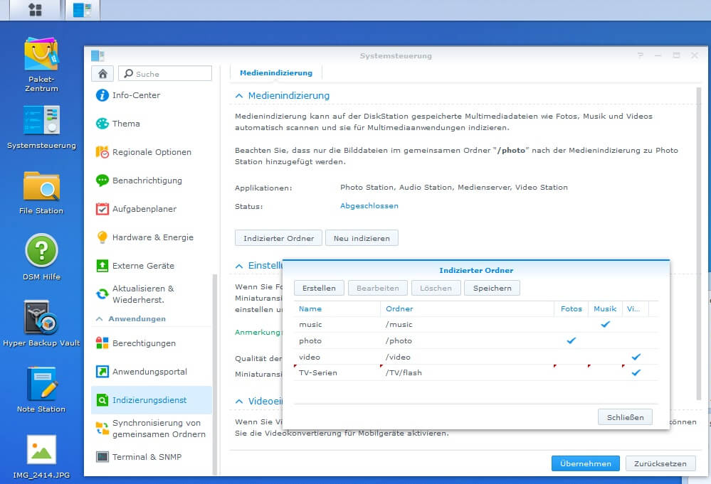 synology index zusammenfassung