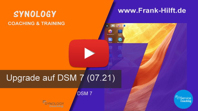 Upgrade auf Synology DSM 7